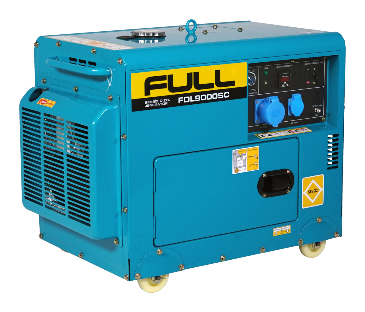 FDL9000SC 8.5 KVA KABİNLİ DİZEL JENERATÖR 