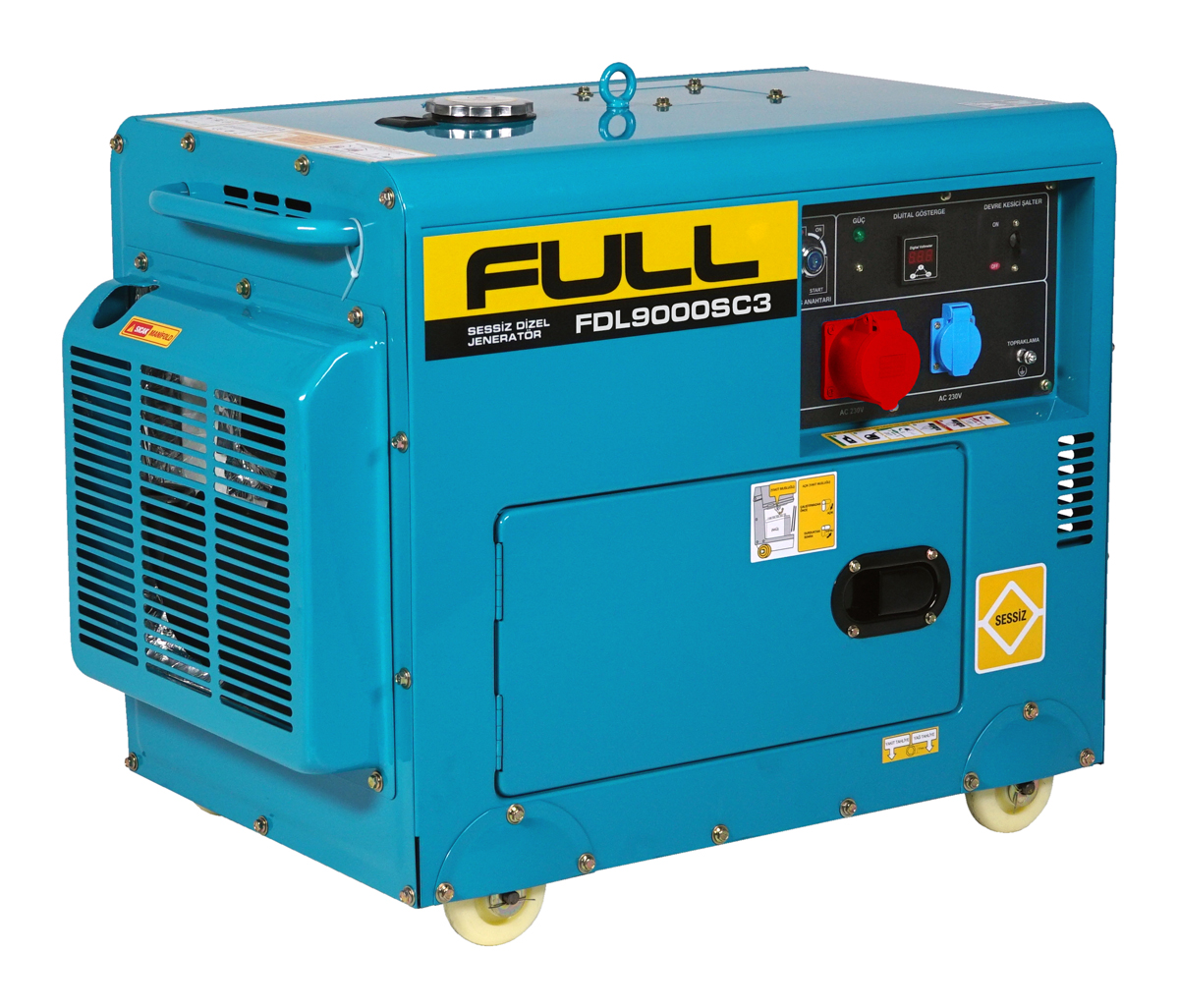 FDL9000SC3 3-FAZ 8.5 kVA KABİNLİ DİZEL JENERATÖR