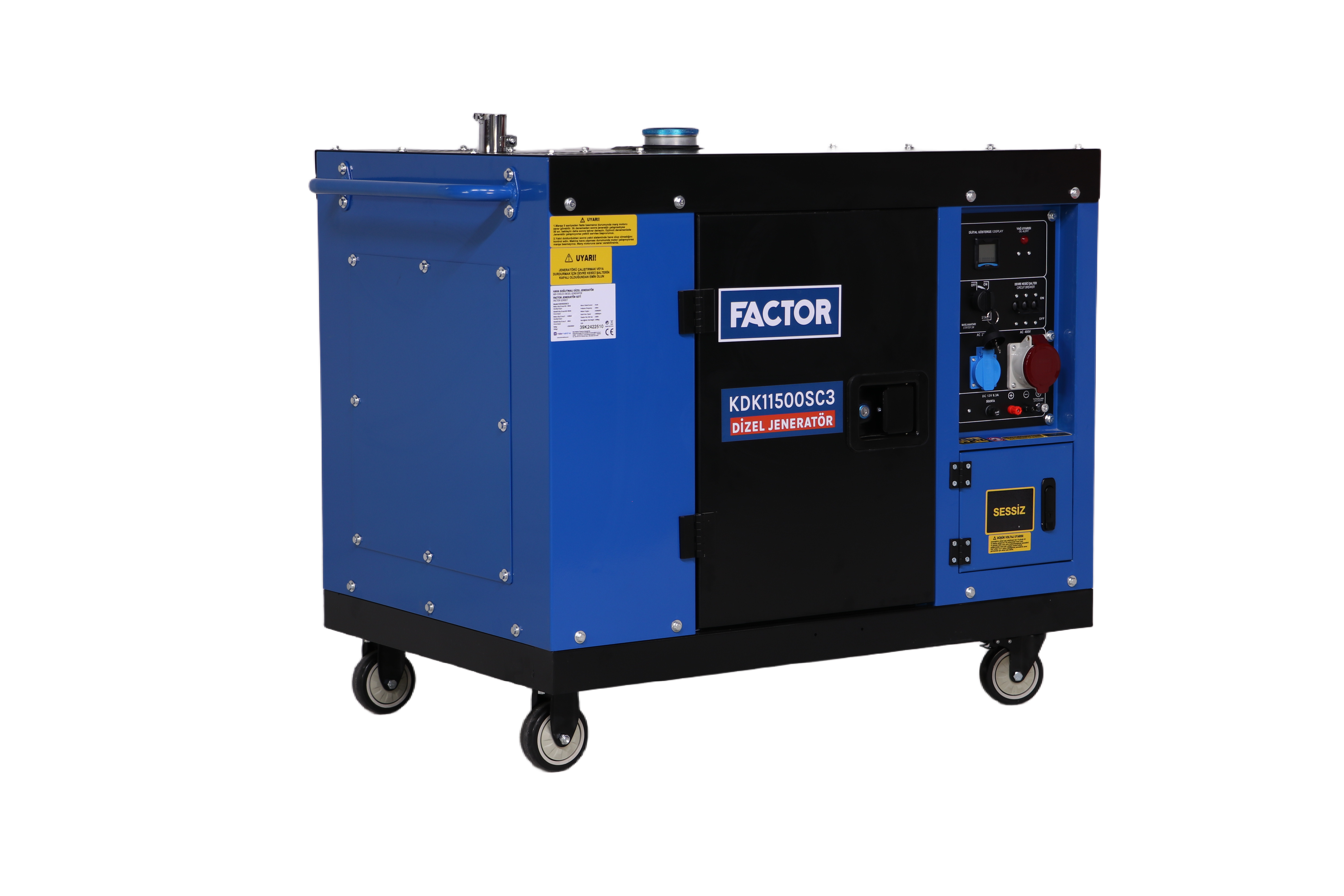11 KVA DİZEL KABİNLİ JENERATÖR TRİFAZE