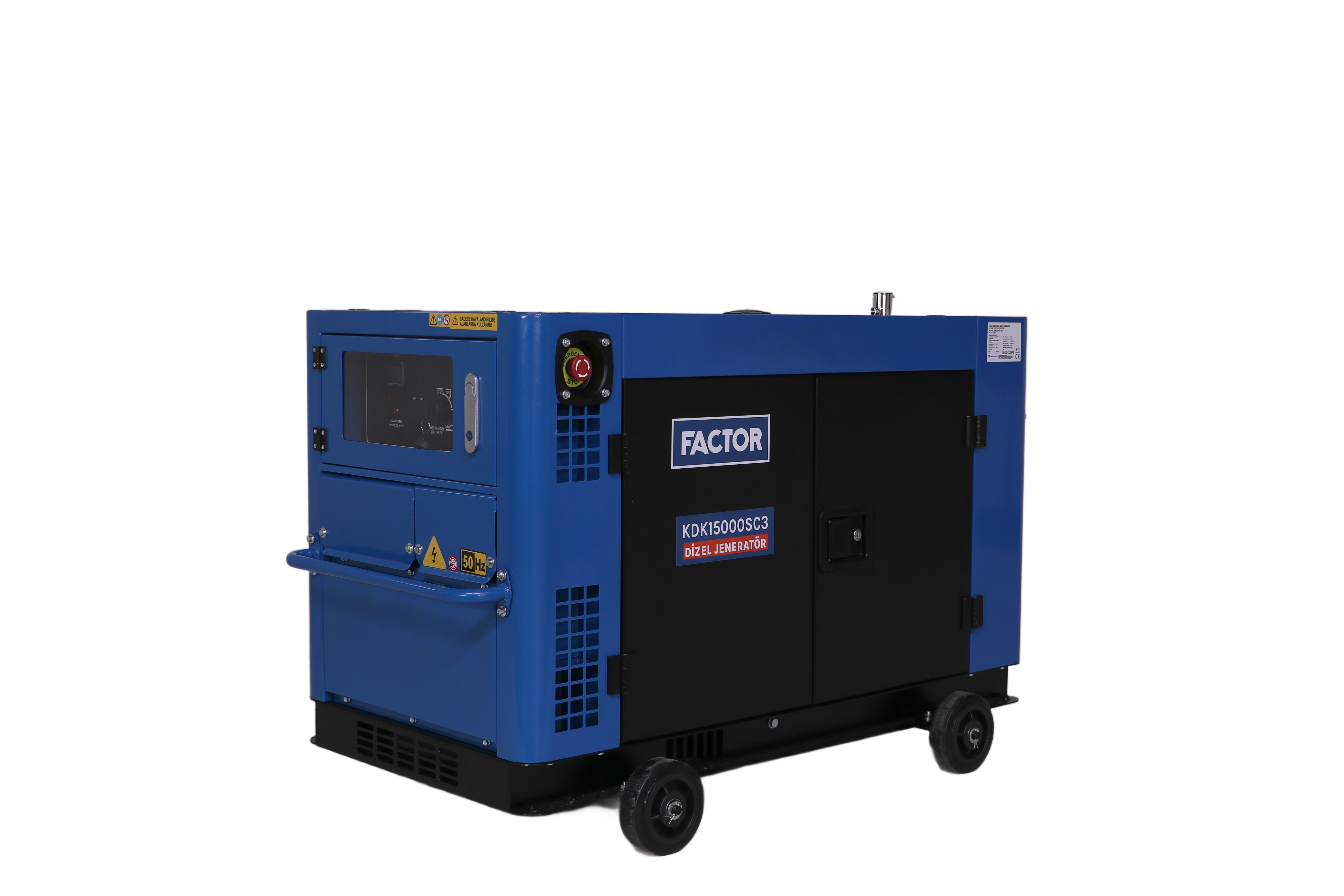 15 KVA DİZEL KABİNLİ TRİFAZE JENERATÖR