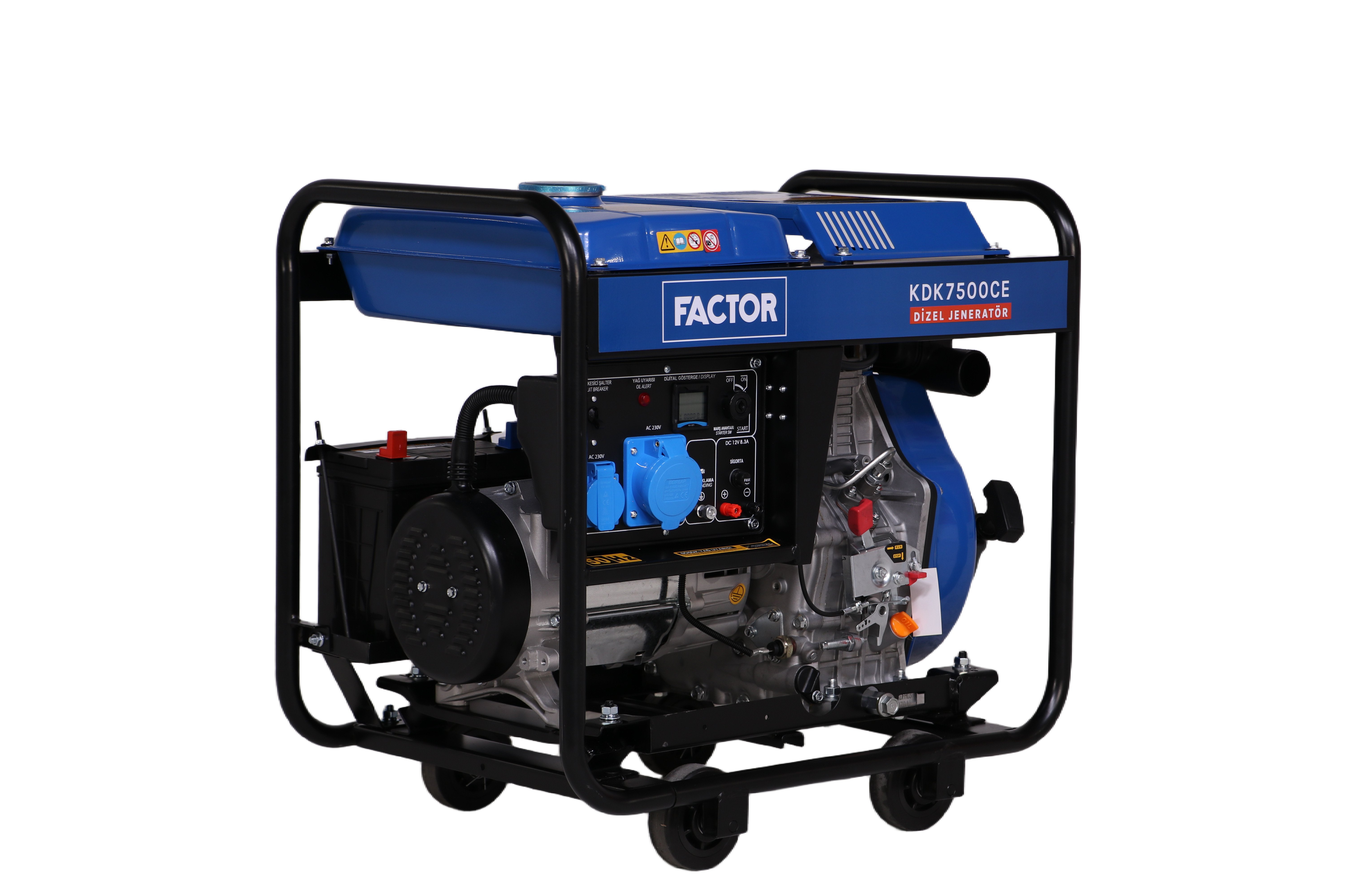 6,9 KVA DİZEL MONOFAZE JENERATÖR