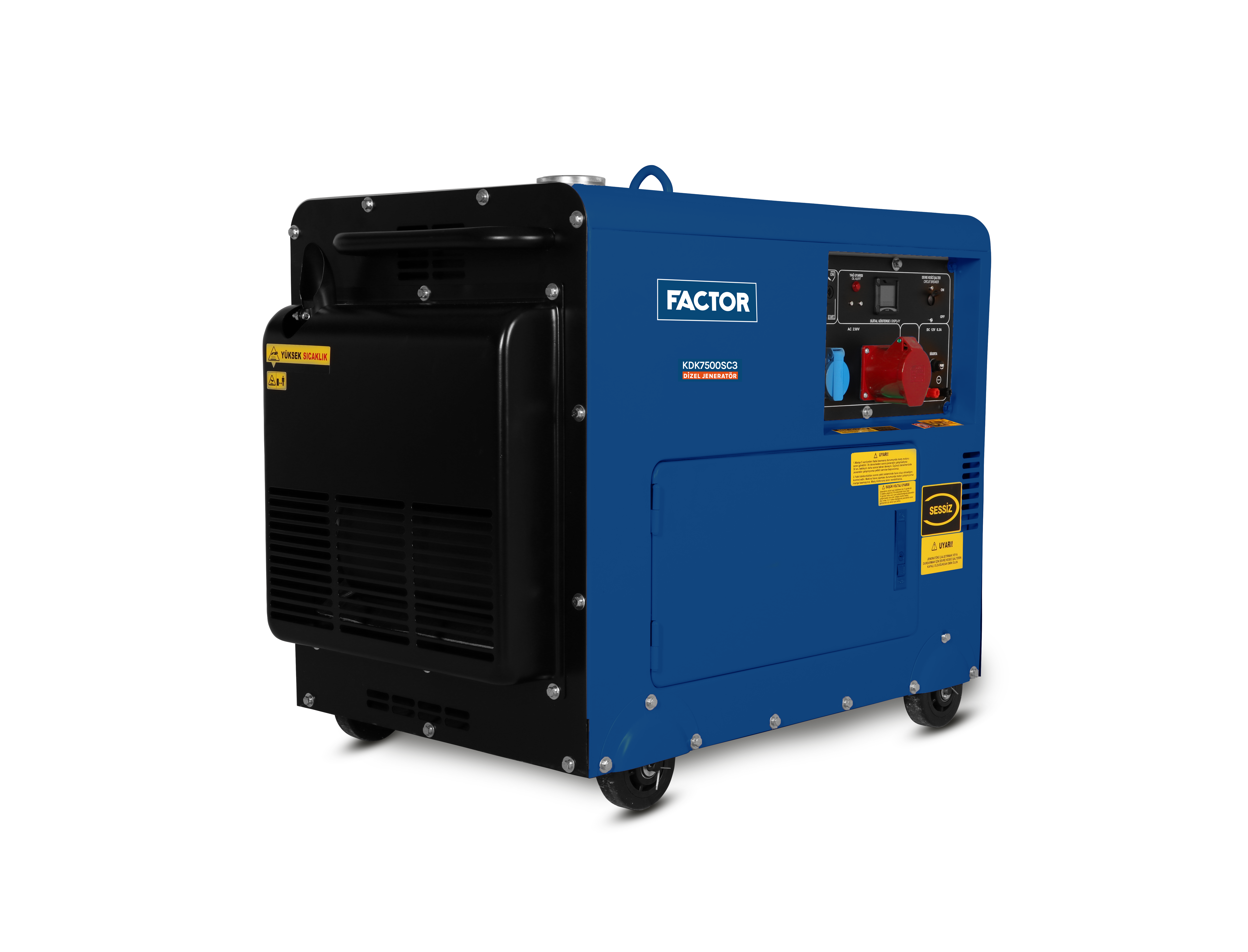 6.9 KVA DİZEL KABİNLİ TRİFAZE JENERATÖR