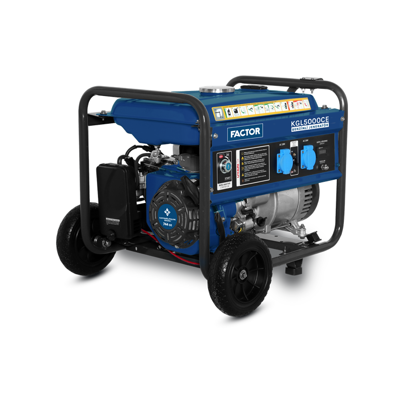 5 KVA BENZİNLİ İPLİ- MARŞLI JENERATÖR
