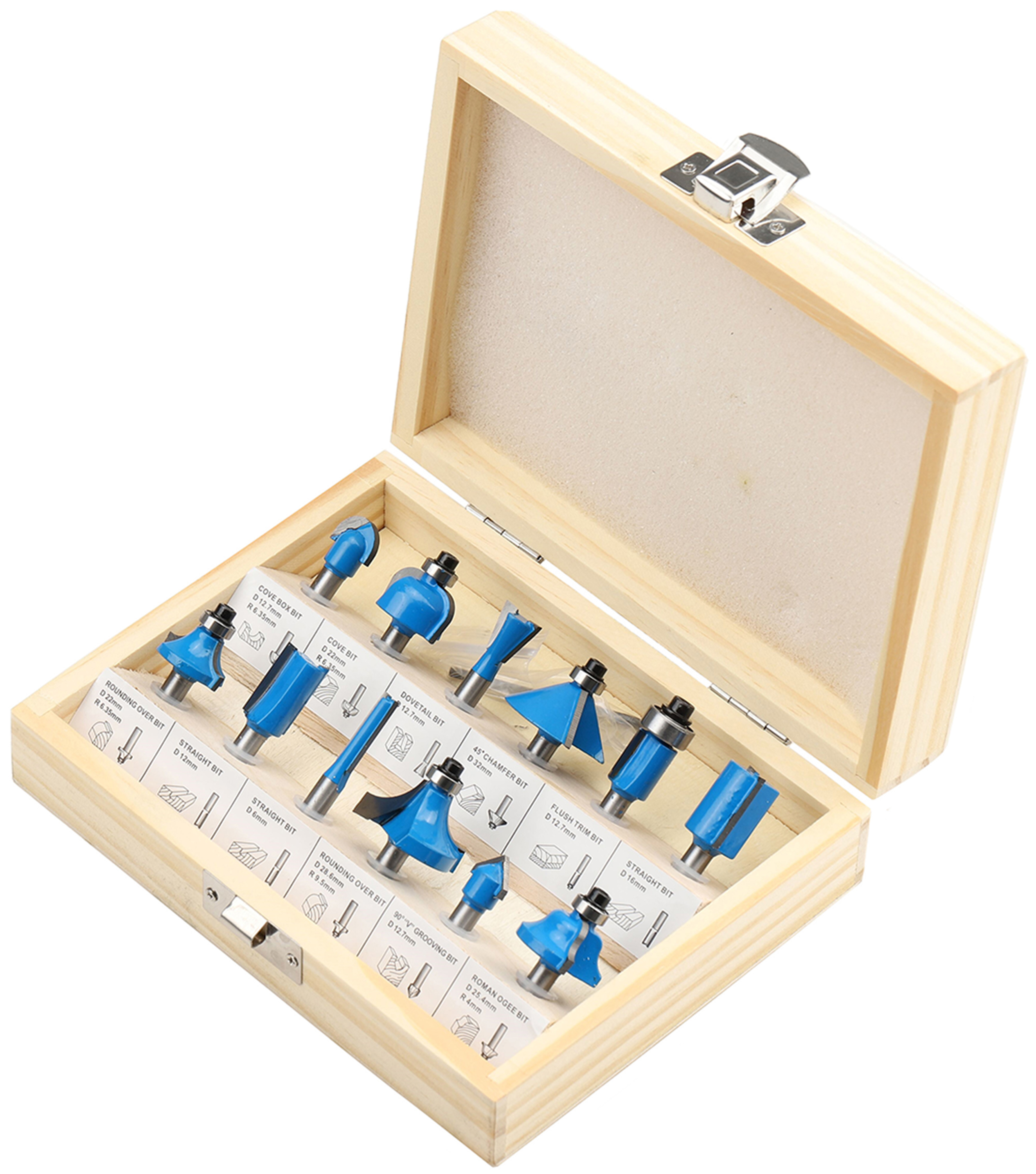 12 PARÇALI FREZE BIÇAK SETİ