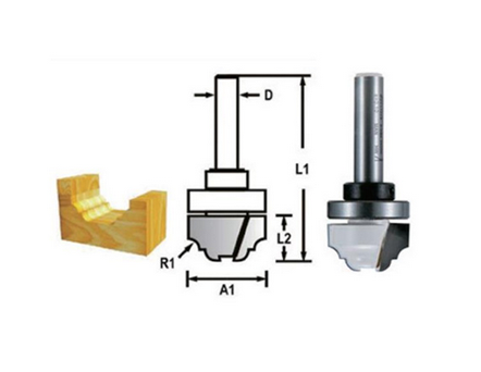 FREZE BIÇAĞI 8x22 mm