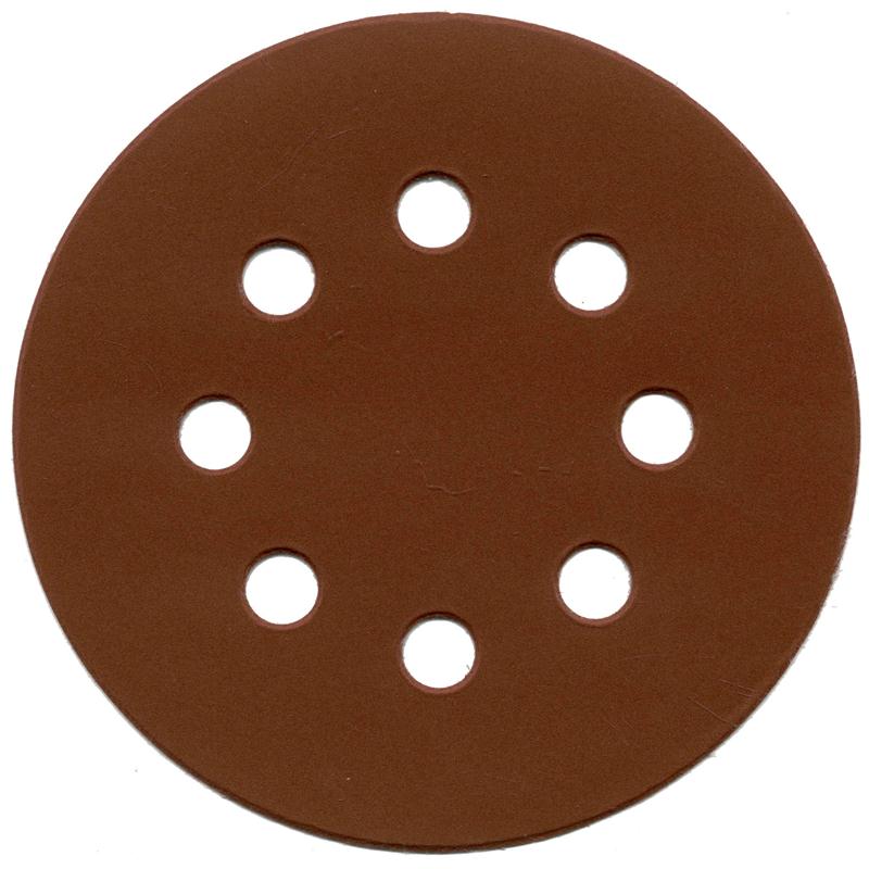 ALÜMİNYUM OKSİT CIRTLI 8 DELİKLİ DİSK ZIMPARA 125 mm 100 KUM