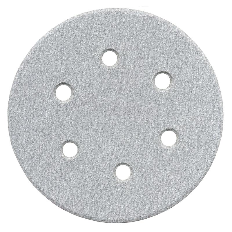 ALÜMİNYUM OKSİT CIRTLI 6 DELİKLİ DİSK ZIMPARA 150 mm 240 KUM