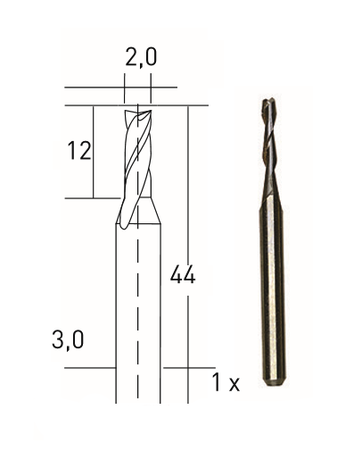 TUNGSTEN KARBÜRLÜ MATKAP UCU 2.0 mm