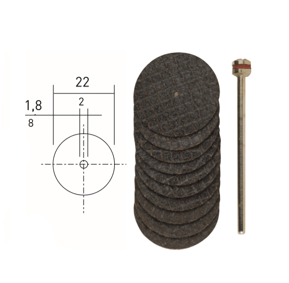 KESME DİSKİ 10 LU 22 mm