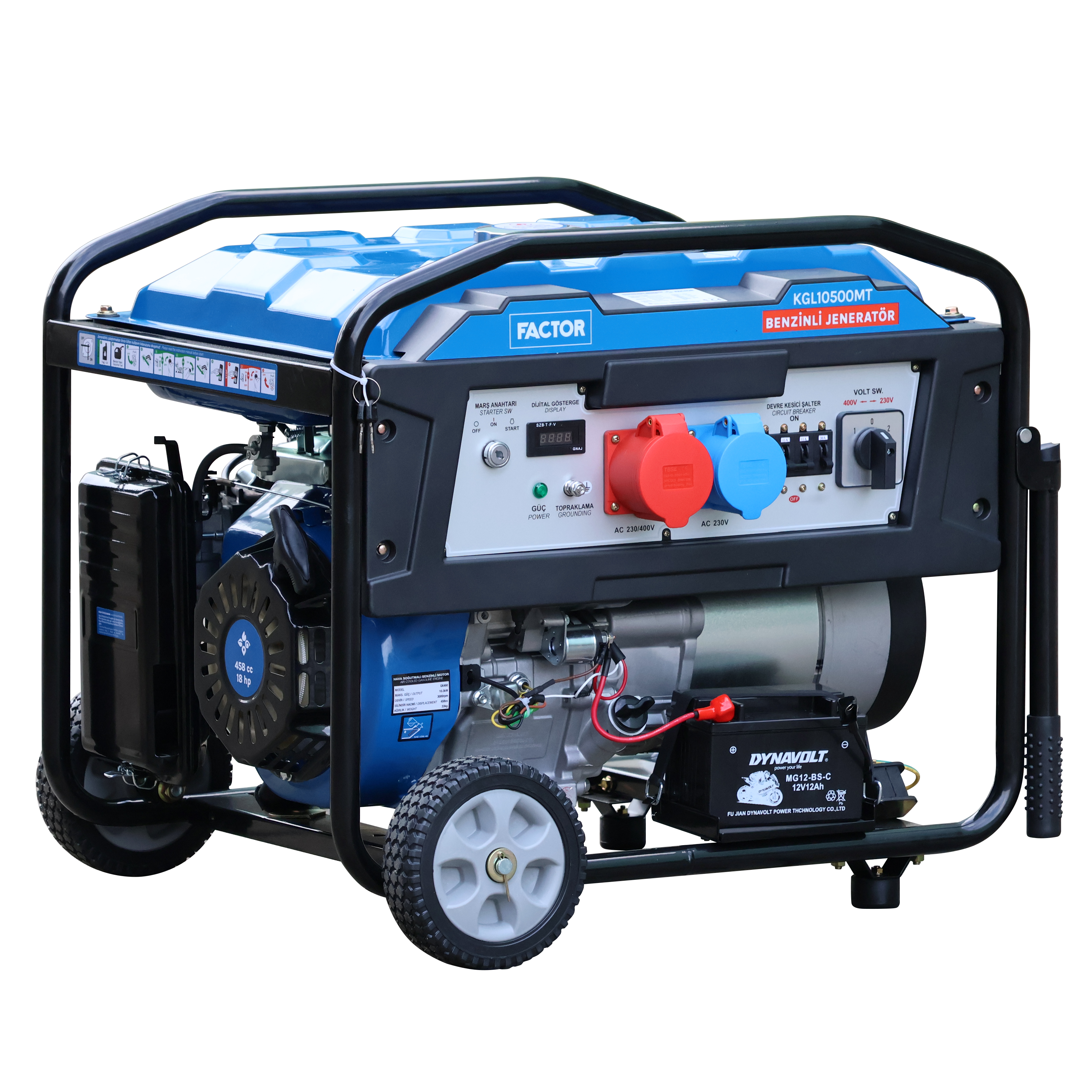 BENZİNLİ  DUAL JENERATÖR 10 KVA
