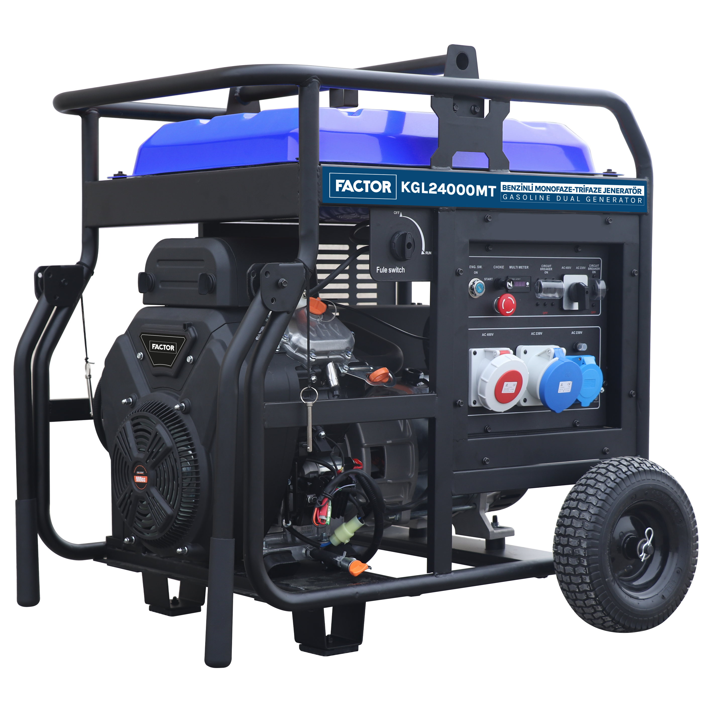 BENZİNLİ  DUAL JENERATÖR 23,75 KVA