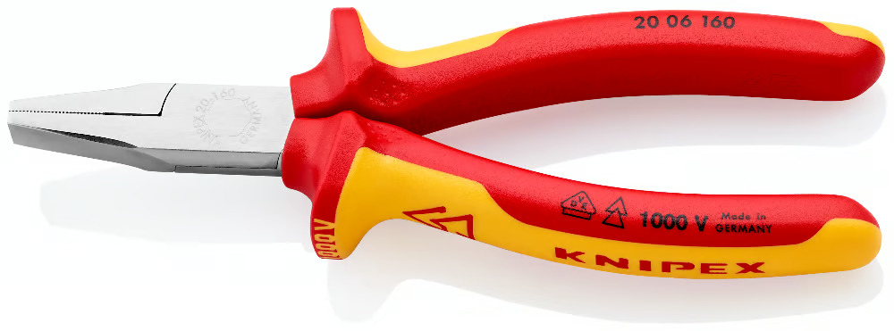 Knipex 20 06 160 Vde Yassı Agız Kargaburun