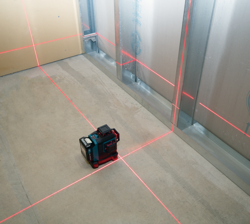 KIRMIZI MULTİ LİNE LAZERİ 3X360° (AKÜLÜ)