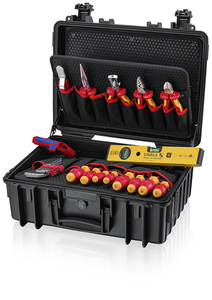 Knipex 00 21 34 HL S2 Elektrikçi Takım Çantası (dolu)