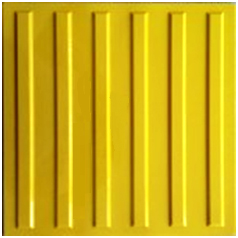 Hissedilebilir Uyarıcı Kılavuz Yüzey 40x40x8 mm (Paket: 50 adet)